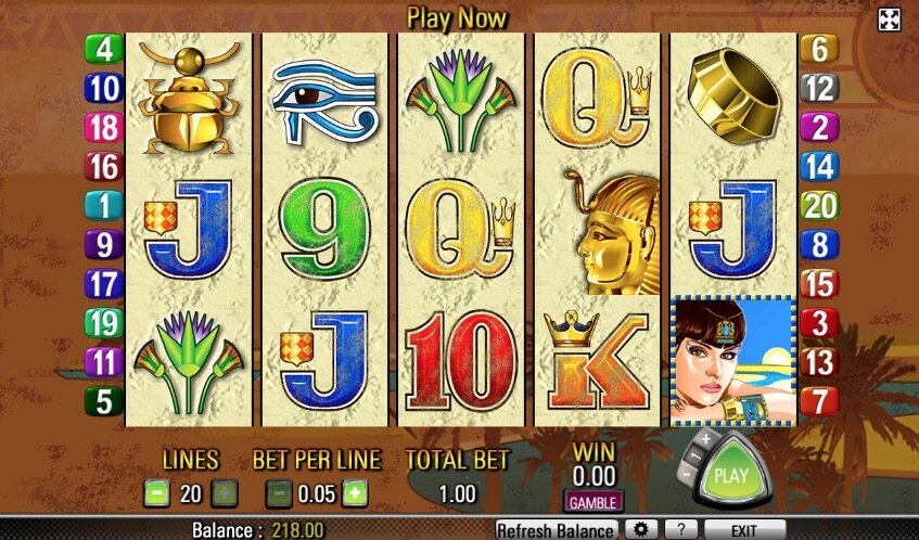 Queen Of The Nile FREE GAME FEATURE /RE-TRIGGER - (MAXBET) HUGE WIN!